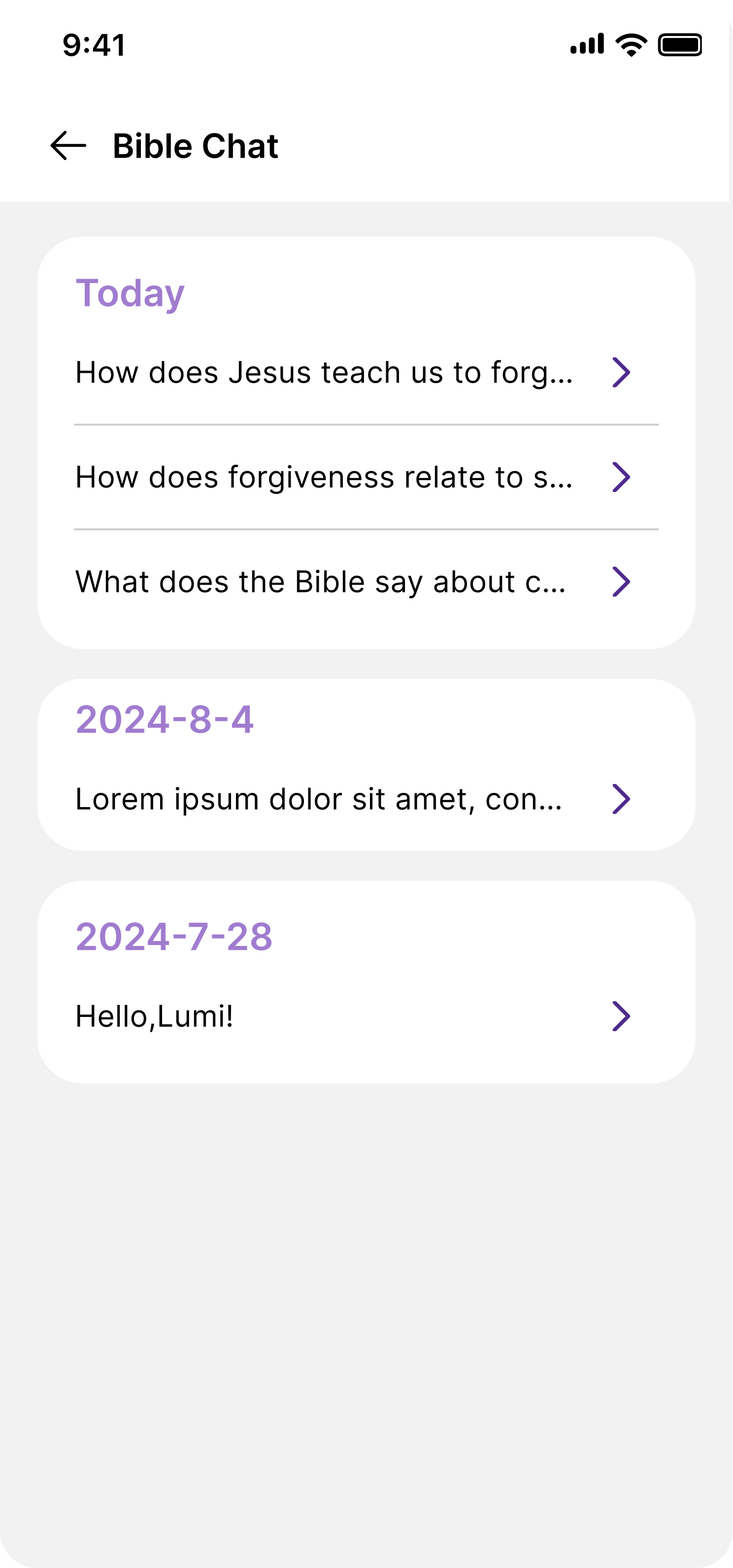 FaithTime App Screenshot